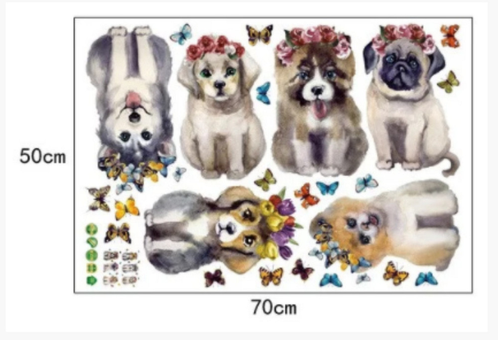 Наклейки на стіну декоративні Собачки Київ - фото 5