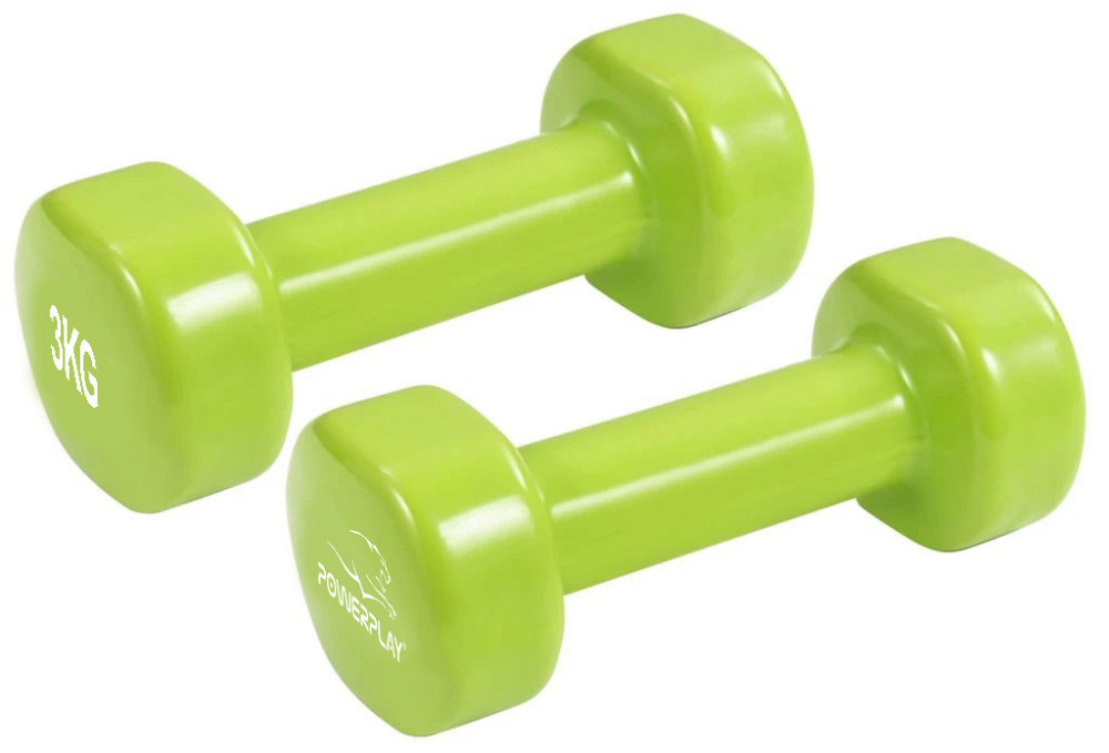 Гантелі вінілові PowerPlay 4125 Achilles 2*3 кг. Зелені (пара - 2шт.) Кам'янське - фото 7