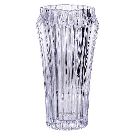 Ваза для квітів зі скла 28.5 (см) декоративна прозора ваза з товстого скла 1.8 (л) HP-19-141-1 Київ