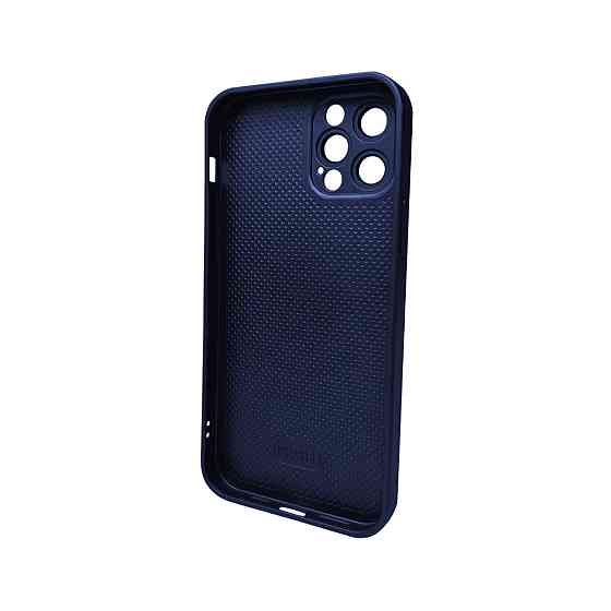 Чохол для смартфона AG Glass Matt Frame Color MagSafe Logo for Apple iPhone 12 Pro Navy Blue Киев