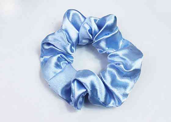 Гумка для волосся атласна Блакитний Харків