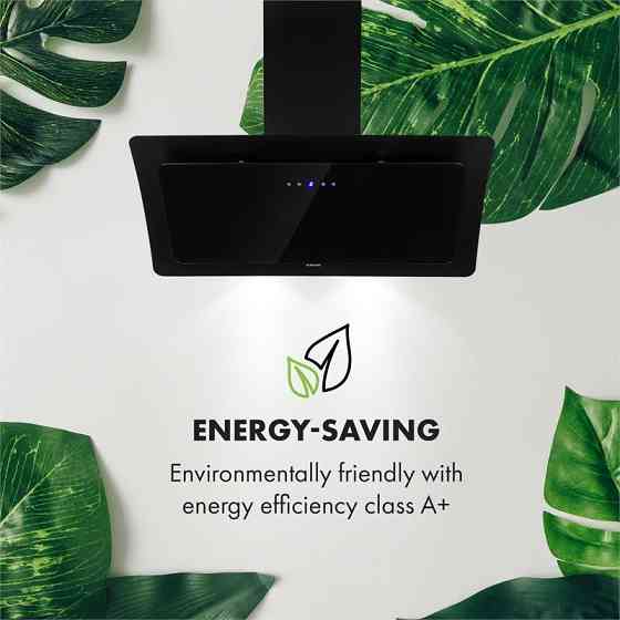 Вытяжка Arianna 90 см 560 м³/ч сенсорная панель управления EEC A+ черная 90 см (Германия, читать описание) Ровно