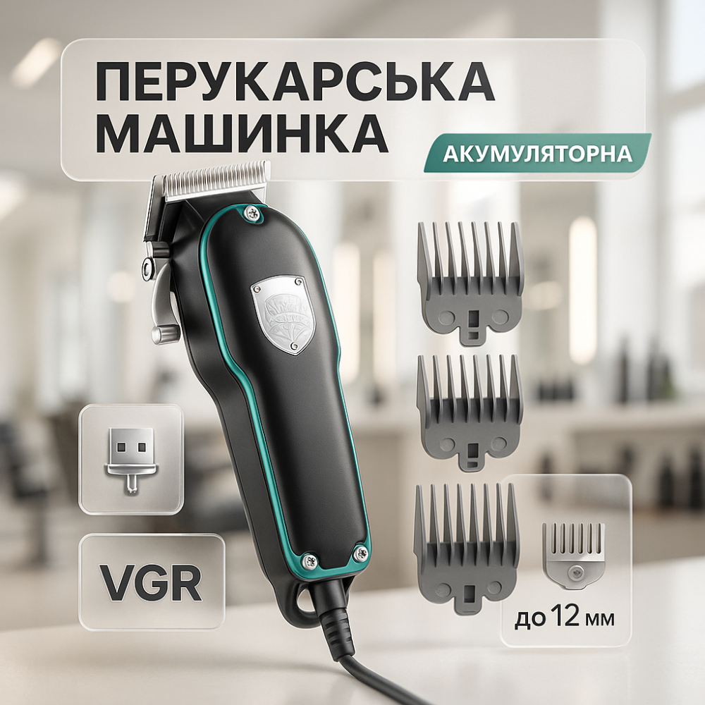 Професійна машинка для волосся, Набір для видалення волосся із зарядним пристроєм VS-75 Львів - фото 20