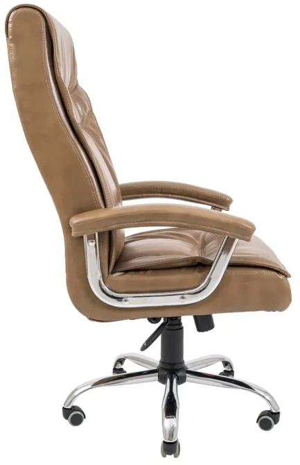 Офісне Крісло Керівника Richman Бургас Titan Cream Хром М2 AnyFix Бежевий Київ - фото 3