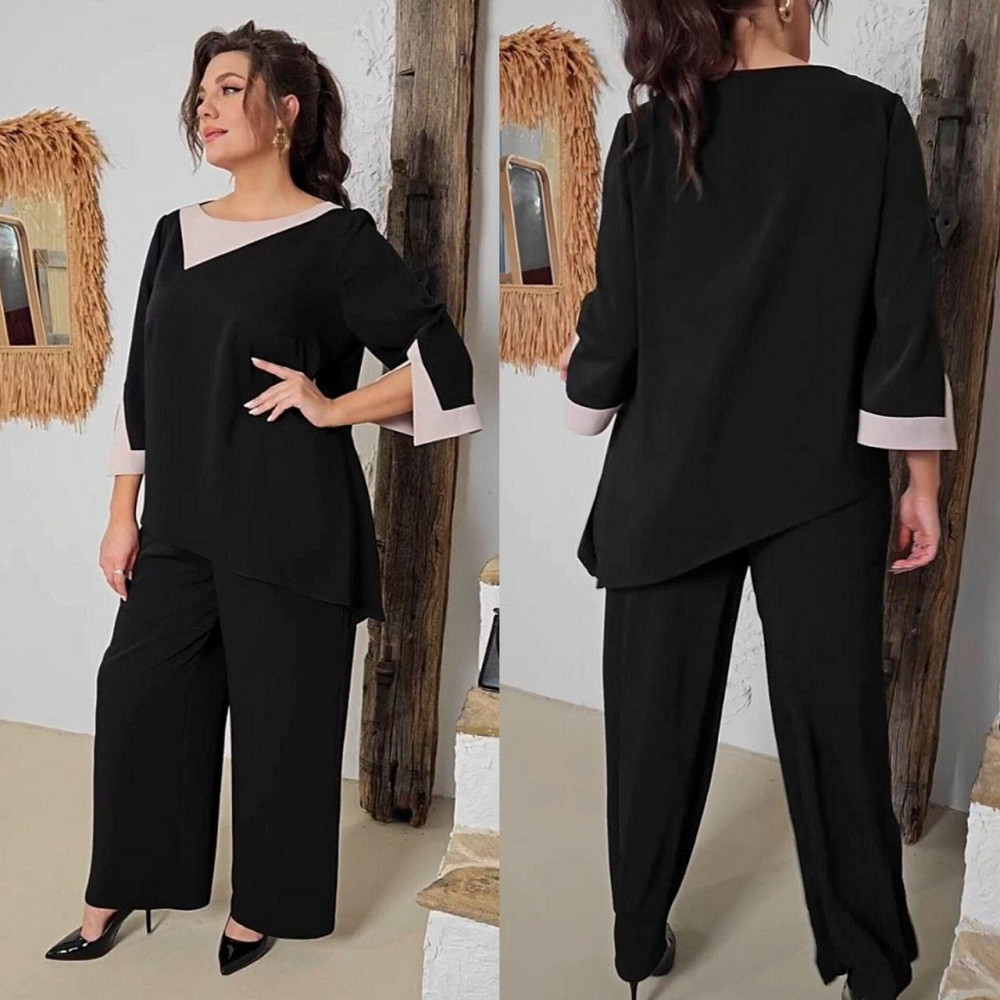 Женский повседневный классический костюм двойка крепдайвинг 60/62 Одесса - изображение 1