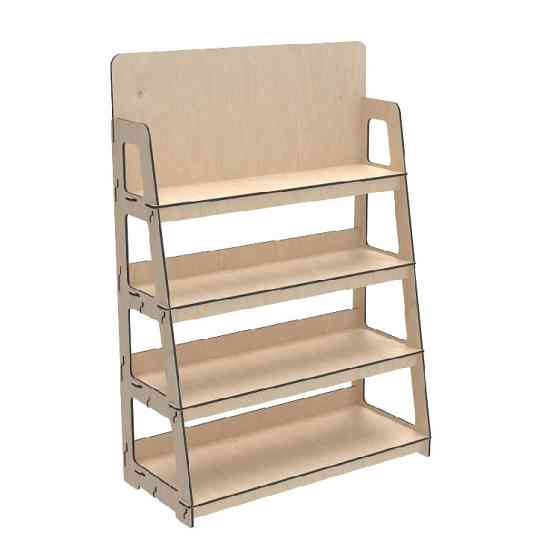 Стеллаж из фанеры EKOSTAR 1000х450х1400 Киев