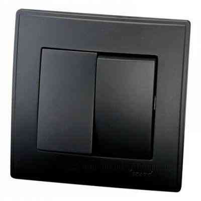 LESYA Выключатель двойной антрацит Lezard Харьков