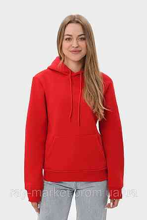 Худи женское базовое утепленное RAY BASIC красное (U0401W-Red) XXL Киев