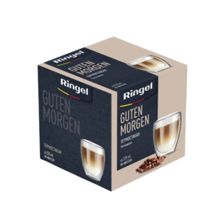 Склянка Guten Morgen 220мл з подвійними стінками RG-0001/220 RINGEL Житомир