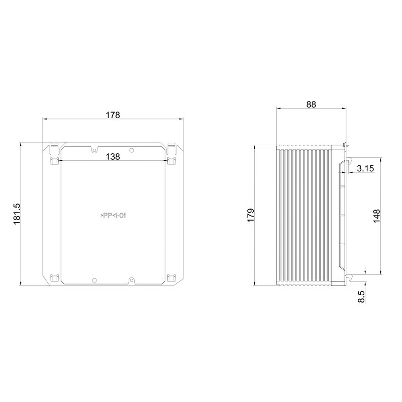 Ревізійний короб для кріплення панелей змиву KOER KT-0703 для KT-0407 з функцією відкривання (колір білий) (KR5709) Київ - фото 2