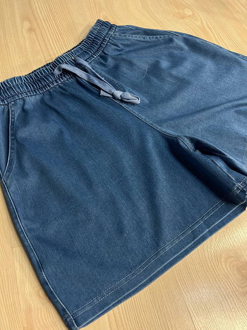 Шорты женские джинсовые Kenalin 460-4 тенсель тонкие короткие на резинке синие, синий, 2XL, 2XL, 90 см, 120 см Киев - изображение 14
