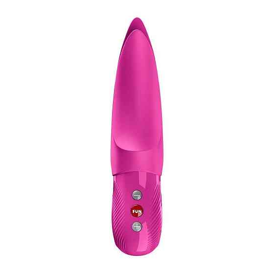 Вібратор для клітора Fun Factory VOLTA Magenta, гнучкий подвійний кінчик Sex Aura Київ