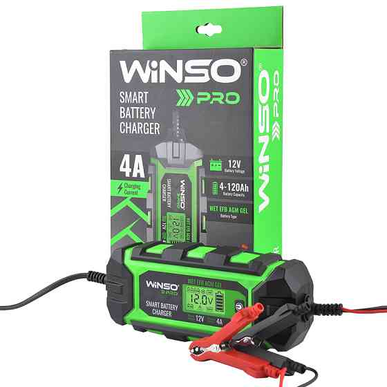 Зарядное устройство АКБ Winso Pro 12В 120А·ч 4А с LCD-экраном Львов