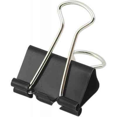 Биндер металлический Buromax 25мм, 12шт, black (BM.5304) Винница