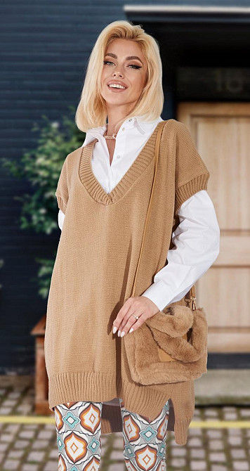 Вязанная жилетка (42-46) Киев - изображение 1