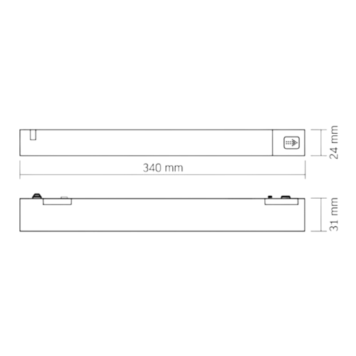 Блок живлення для магнітного шинопроводу 200W VL-TRMS-P200B Videx Житомир - изображение 2