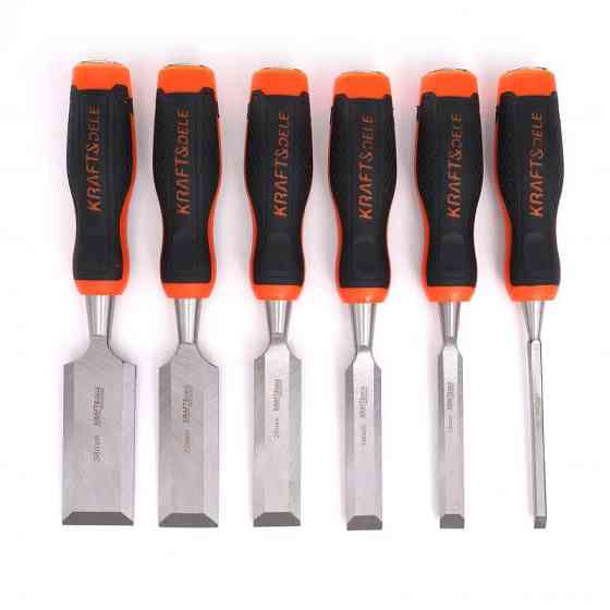 Набор столярных стамесов для резьбы по дереву 6 шт Kraft&Dele (KD11772) Нововолынск