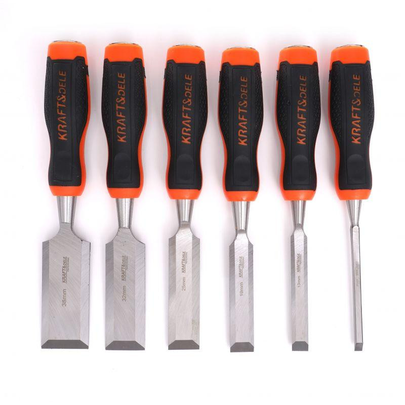 Набор столярных стамесов для резьбы по дереву 6 шт Kraft&Dele (KD11772) Нововолынск - изображение 3