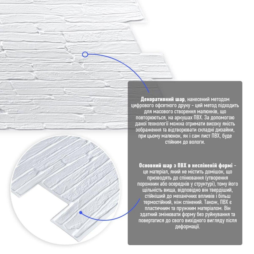 Декоративна ПВХ панель 960х480х4мм SW-00001840 Київ - фото 2