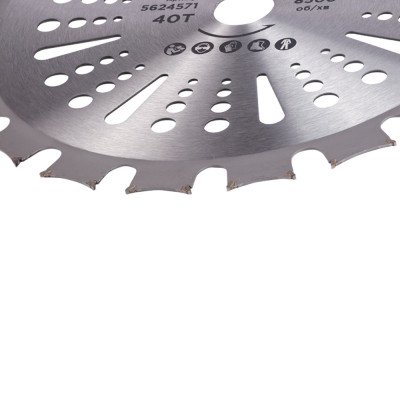 Нож для триммера Sigma с твердосплавными напайками 255x25.4мм 40Т двусторонний (5624571) Винница - изображение 5