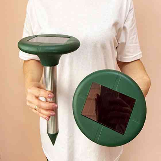 Отпугиватель кротов и змей на солнечной батарее, 2 шт Днепр