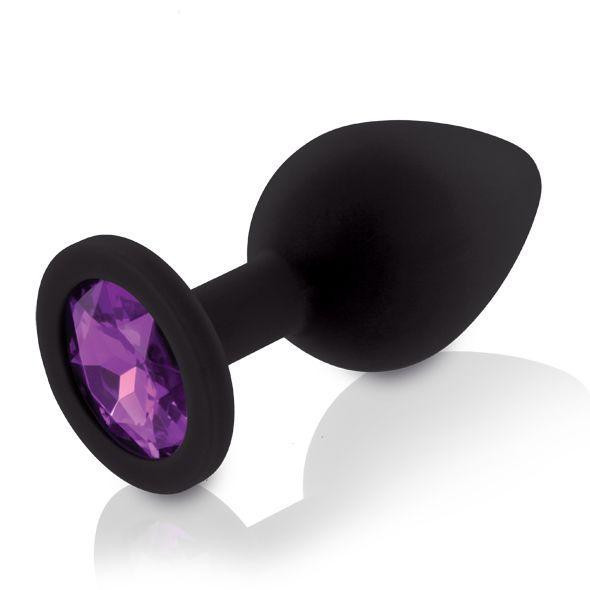 Набор анальных пробок с кристаллом Rianne S: Booty Plug Set Black, диаметр 2,7см, 3,5см, 4,1см Sex Aura Киев - изображение 2