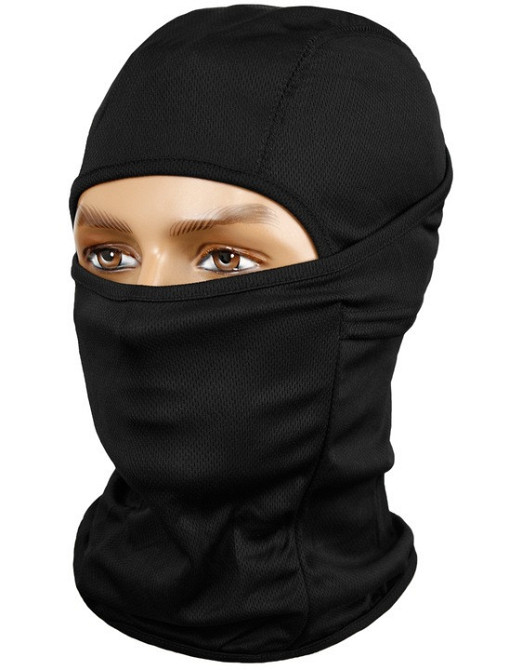 Універсальна Балаклава багатофункціональна термоактивна 1 отвір Mil-Tec від Sturm (12110102) Black Нововолинськ - фото 2