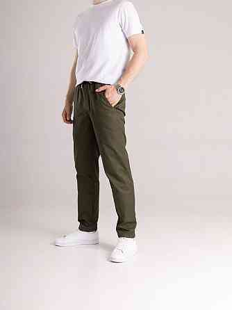 Коттоновые брюки мужские весенние осенние хаки с карманами Pobedov Step Киев