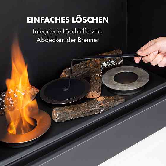 Phantasma Cottage Pillar етаноловий камін бездимний пальник із неіржавкої сталі 3 x 300 мл 2 години неіржавка Рівне