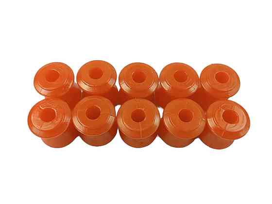 Втулка тяг 2121, 21213 (2101) полиуретан оранжевый (к-кт 10 шт) реактивных Мукачево