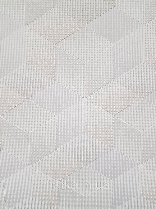 Шпалери вінілові на флізеліні Sintra Simmetria метрові геометрія фігури 3д білі бежеві сірі 524800 Київ - фото 2