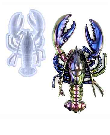 Молд силіконовий Рак 112 на 192 мм сірий Київ