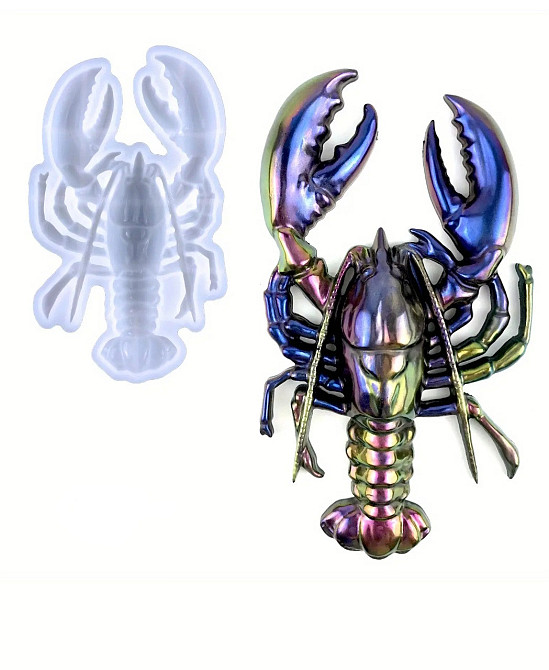 Молд силиконовый Рак 112 на 192 мм серый Киев - изображение 1