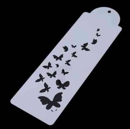 Трафарет для торту "Метелики" - розмір 33*10см, харчовий пластик Київ