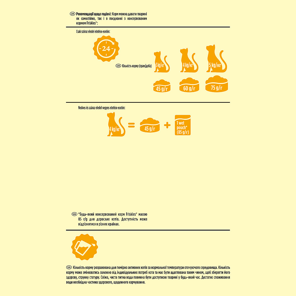 Сухий корм FRISKIES для дорослих котів, з лососем та овочами, 10 кг Київ - фото 7