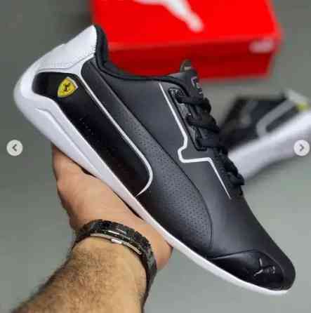 Кросівки Puma Чорні Чоловічі Пума Шкіряні Авто Мото (розміри: 41,42,43,44) Дніпро