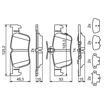 Гальмівні колодки Bosch 0986494839 Вінниця