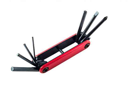 Набор инструмента раскладной (шестигранники 2/ 3/ 4/ 5/ 6 мм +2 отвертки) (Тайвань) KL Мукачево