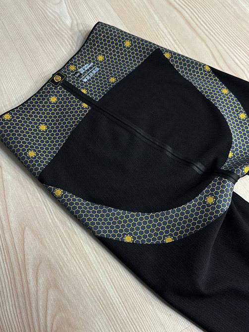 Лосини жіночі Kenalin D-13 з корсетом на блискавці у рубчик утягуючі чорні, чорний, L Київ - фото 13