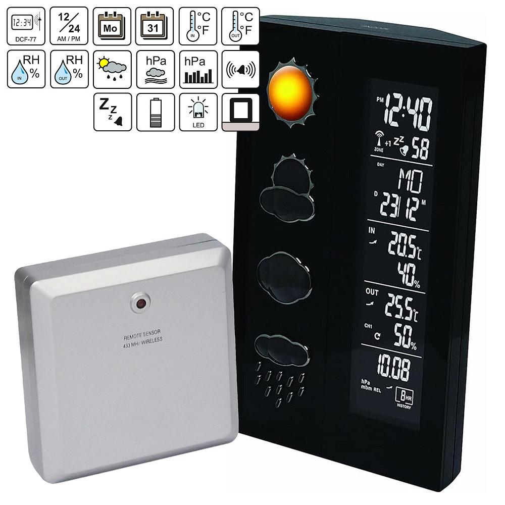 Метеостанция Technoline WS6650 Black (WS6650) Вінниця - фото 6