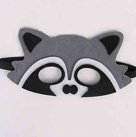 Детская маска на лицо Енот one size серый Киев