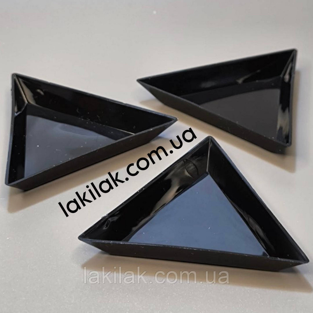 Пластиковий трикутник для страз і декору (чорний) Херсон - фото 1