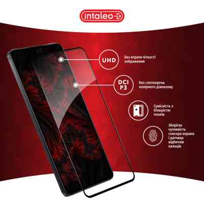 Стекло защитное Intaleo Full Glue Realme C75 Black (1283126608186) Винница
