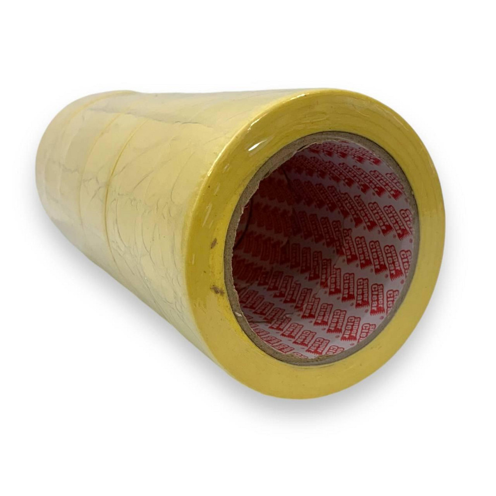 Малярный скотч жёлтый 50 м Super Clear — клейкая лента для покраски, отделки, ремонта и декора Харьков - изображение 1