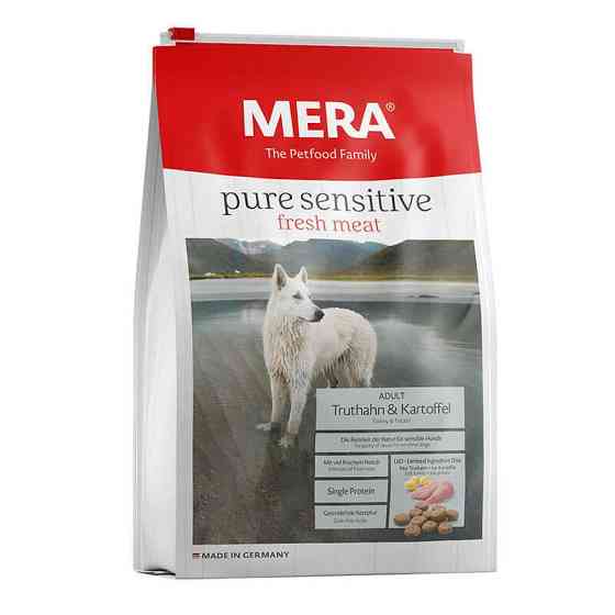 MERA Pure Sensitive fresh meat Truthan Kartoffel (Мера Фреш Міт Індитка Картопля) беззерновий корм для собак Запоріжжя