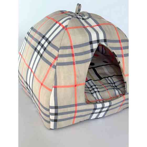 М'який будиночок для домашніх тварин собак та котів 1352 S (35*35*40см), Клітинка Київ