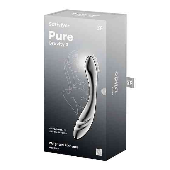 Металевий дилдо Satisfyer Pure Gravity 3 Sex Aura Київ