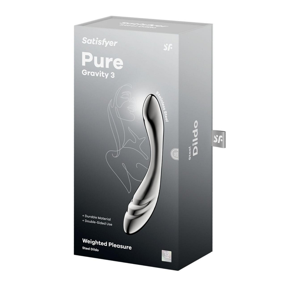 Металевий дилдо Satisfyer Pure Gravity 3 Sex Aura Київ - фото 5