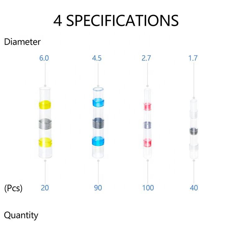 Набір термоусадочних гільз для пайки 250 шт Київ - фото 2