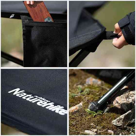 Гамак розкладний одномісний Naturehike Outdoor Folding Hammock NH20JJ011, 300D Oxford, чорний Київ